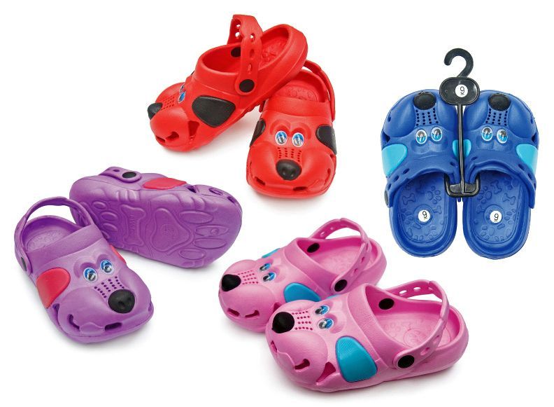 Wholesale Footwear Toddler's Dog Clogs - Assorted Colors