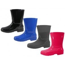 Wholesale Footwear Youth's Water Proof Plain Rubber Rain Boots