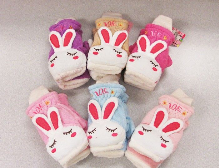 Wholesale Footwear Ladies Mitten With Rabbit Design