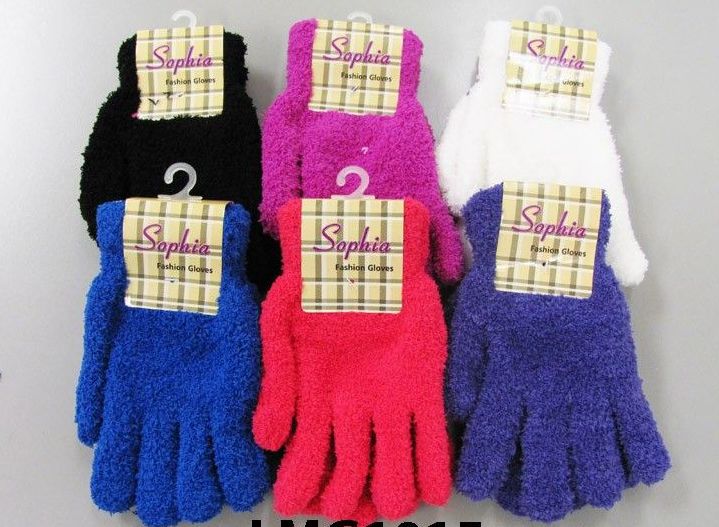 Wholesale Footwear Ladies Cozy Glove Solid Colors