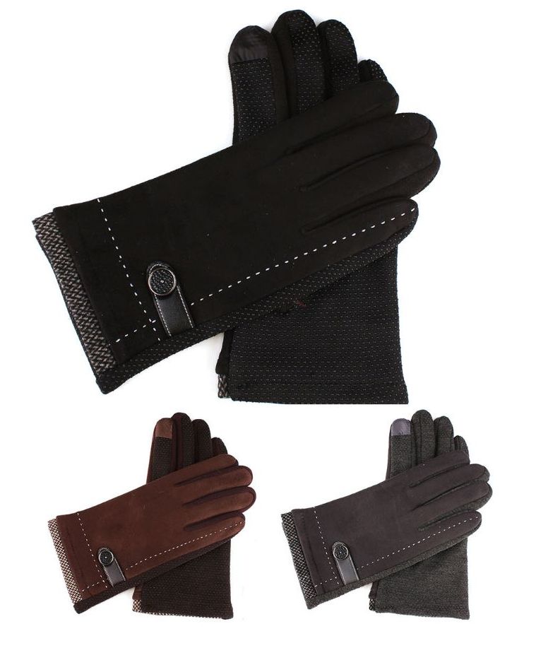 Wholesale Footwear Womans Fashion Winter Texting Gloves With Gripper Palm
