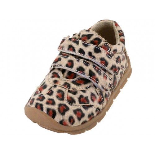 Wholesale Footwear Toddlers Leopard Printed Velcro Upper Sneakers