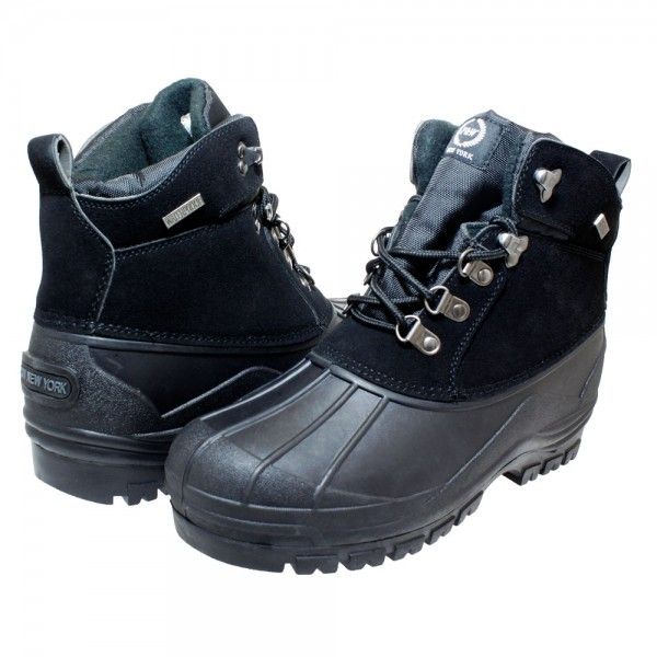 Wholesale Footwear Mens Warm Waterproof Winter Snow Boot In Black