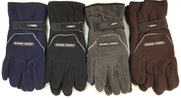 Wholesale Footwear Double Fleece Layered Man Gloves Winter Gloves