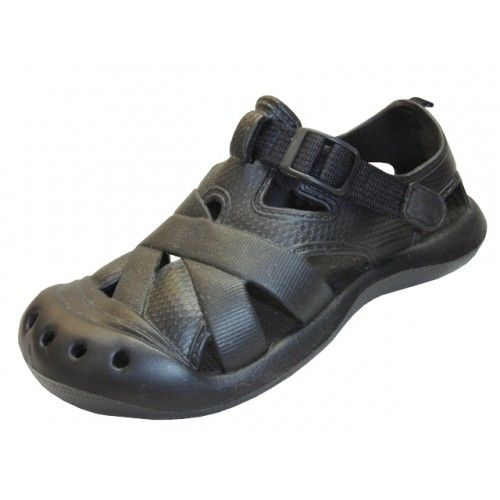 Wholesale Footwear Women's Eva  Touch Closure Sandals In Black Sizes 5-10