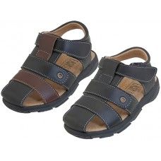 Wholesale Footwear Boy's Pu. Leather Upper Velcro Sandals
