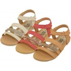 Wholesale Footwear Girl's Rhinestone Sandals