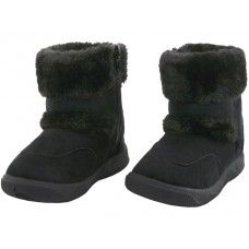 Wholesale Footwear Child's Winter Boots With Faux Fur Lining And Side Zipper
