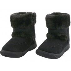 Wholesale Footwear Youth's Winter Boots With Faux Fur Lining And Side Zipper