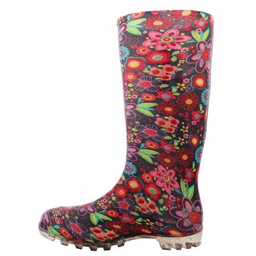 Wholesale Footwear Women's 13.5 Inches Water Proof Soft Rubber Rain Boots
