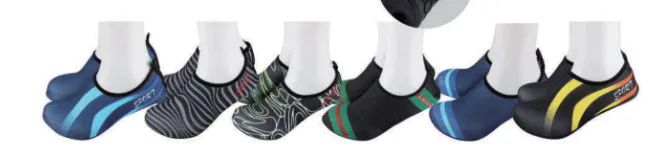 Wholesale Footwear Unisex Low Cut Printed Aqua Socks Water Socks