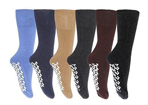 Wholesale Footwear Yacht & Smith Men's Thermal Non Slip Gripper Bottom Tube Socks