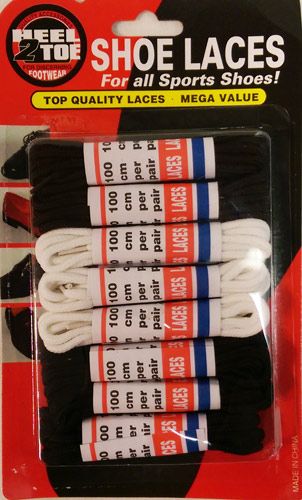 Wholesale Footwear 8 Pack Assorted Color Shoe Laces