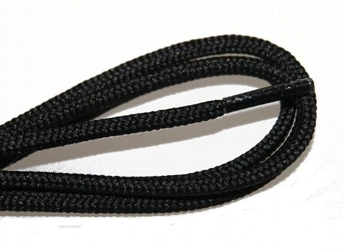 Wholesale Footwear 54 Inch Rounded Black Shoe Lace For Dress Shoes, And Casual Wear