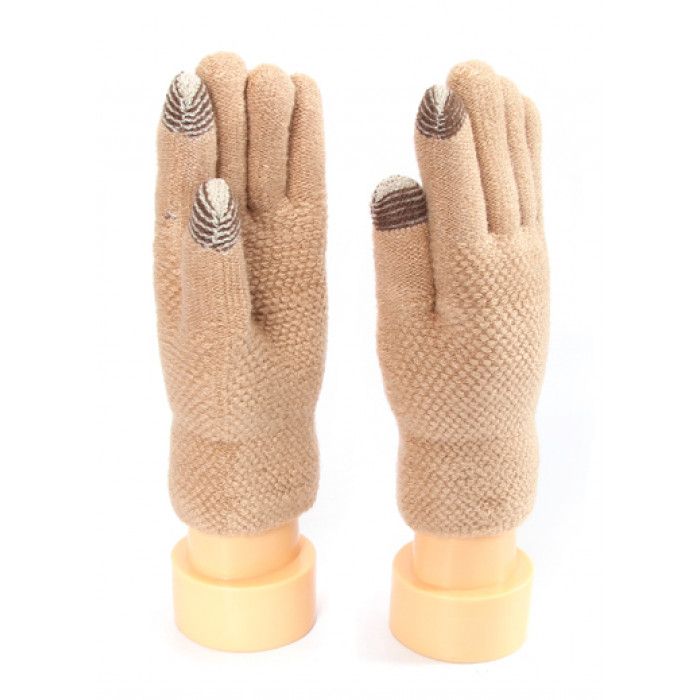 Wholesale Footwear Women's Touch Screen Gloves With Fur Assorted Colors