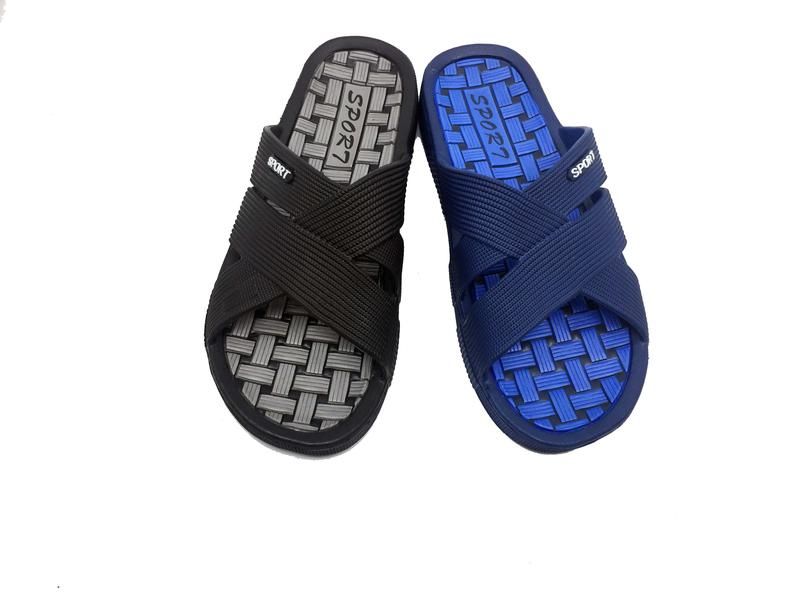 Wholesale Footwear Mens Slip On Sandals With Chequered Sole