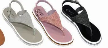 Wholesale Footwear Women's T Strap Elastic Flat Sandals Open Toe Rhinestone Thong Flip Flops Sandal