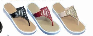 Wholesale Footwear Womens T Strap Elastic Platform Sandals Open Toe Bohemian Rhinestone Thong Flip Flops Sandal