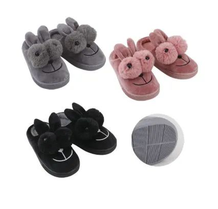 Wholesale Footwear Thermaxxx Kid's Slipper Bunny W/ 2 Fur Balls