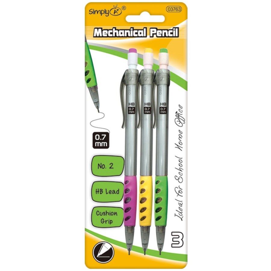 Wholesale Footwear 3 Count 7mm Mechanical Pencil