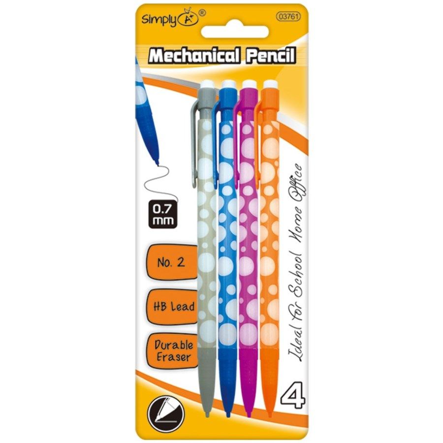 Wholesale Footwear 4 Count 7mm Mechanical Pencil
