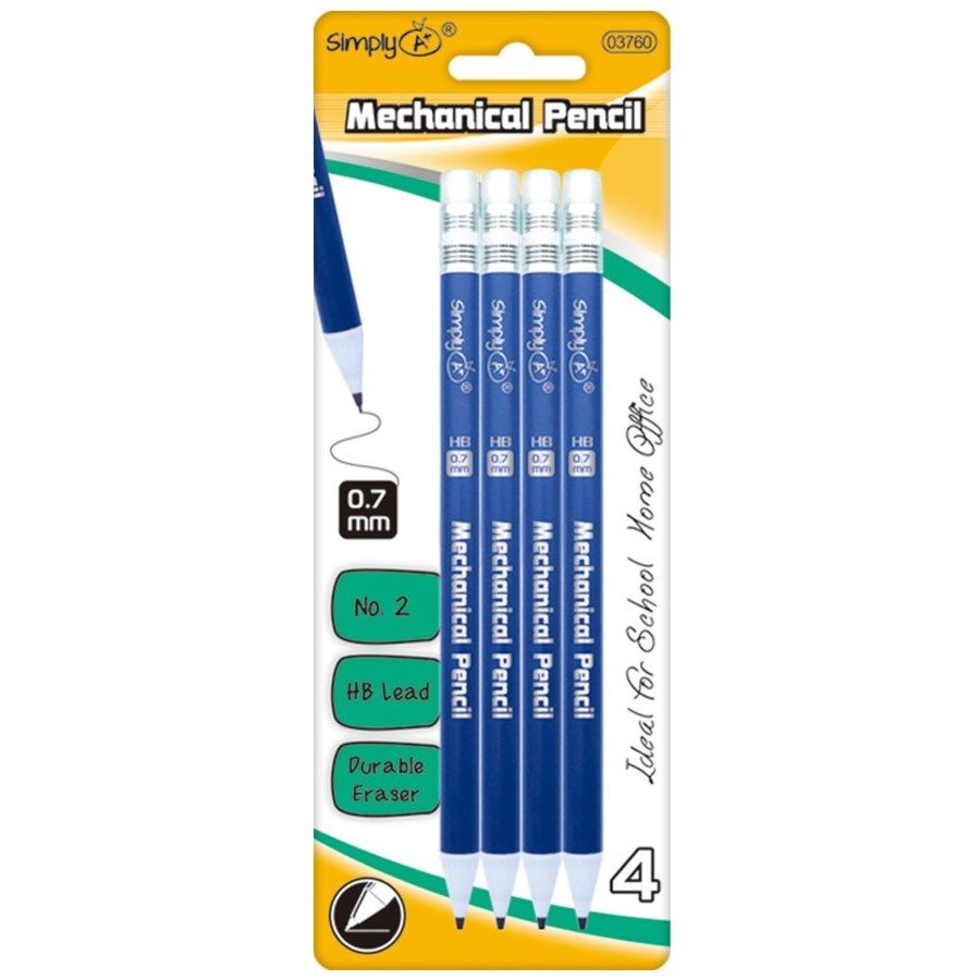 Wholesale Footwear 4 Count 7mm Mechanical Pencil