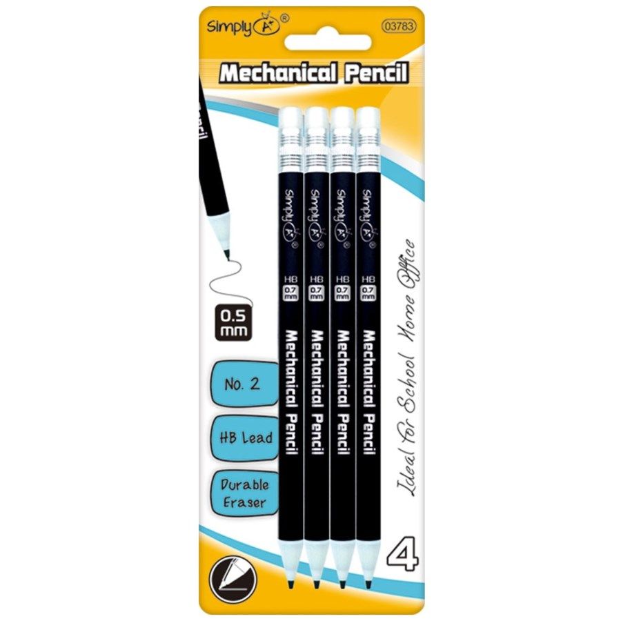 Wholesale Footwear 96 Wholesale 4 Count 5mm Mechanical Pencil - Wholesale Sock Deals