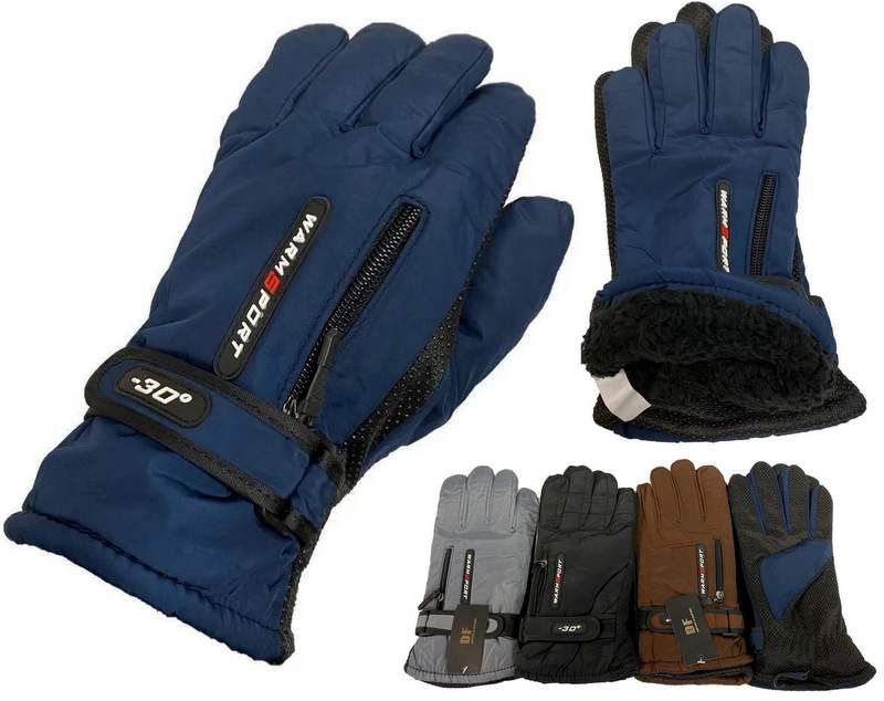 Wholesale Footwear Solid Color Man Glove With Inside Lining And Anti Slip Grip
