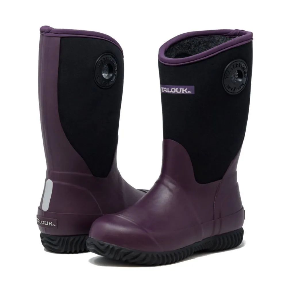 Wholesale Footwear Kids Premium High Performance Insulated Rain Boot In Purple