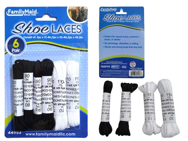 Wholesale Footwear 6 Pairs Of Shoe Laces