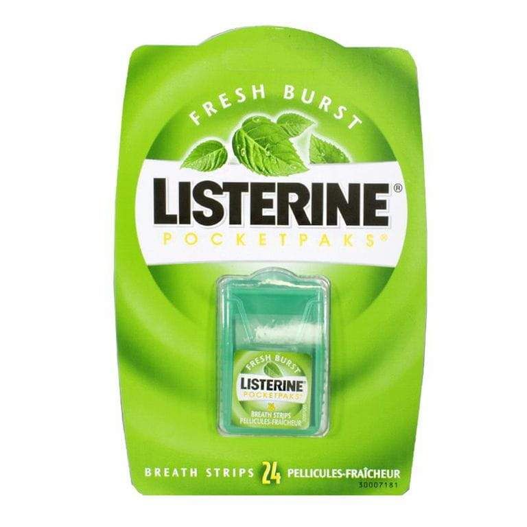 Wholesale Footwear Listerine Freshburst Pocketpaks Breath Strips - Pack Of 24