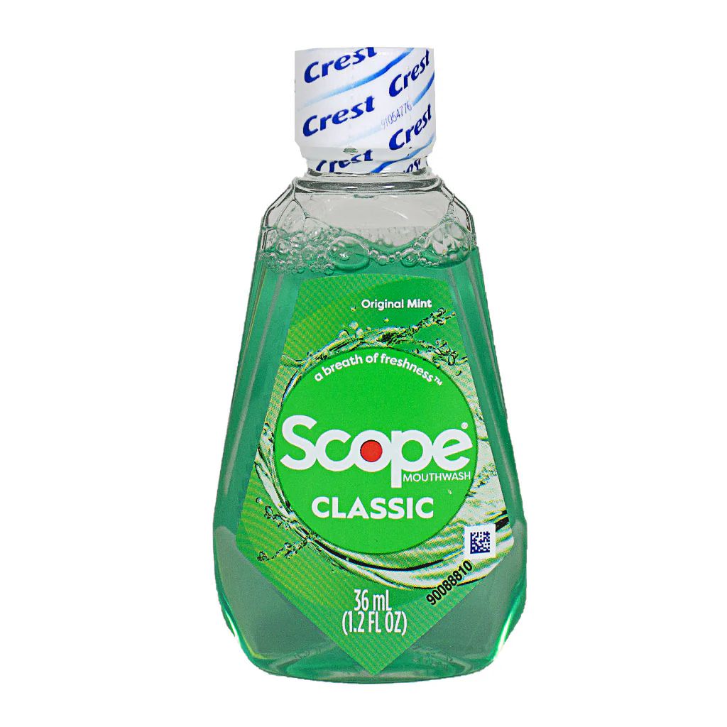 Wholesale Footwear Travel Size Scope Mint Mouthwash - 1.2 Oz.