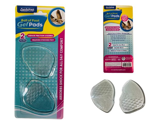 Wholesale Footwear 2 Pairs Ball Of Foot Gel Ball Foot Pads