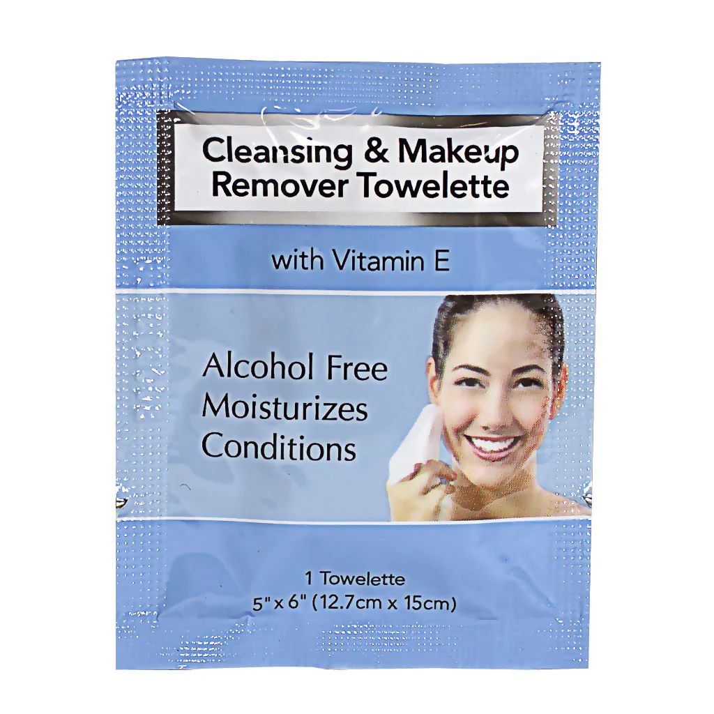 Wholesale Footwear Facial Cleansing Makeup Remover Towelette Travel Size