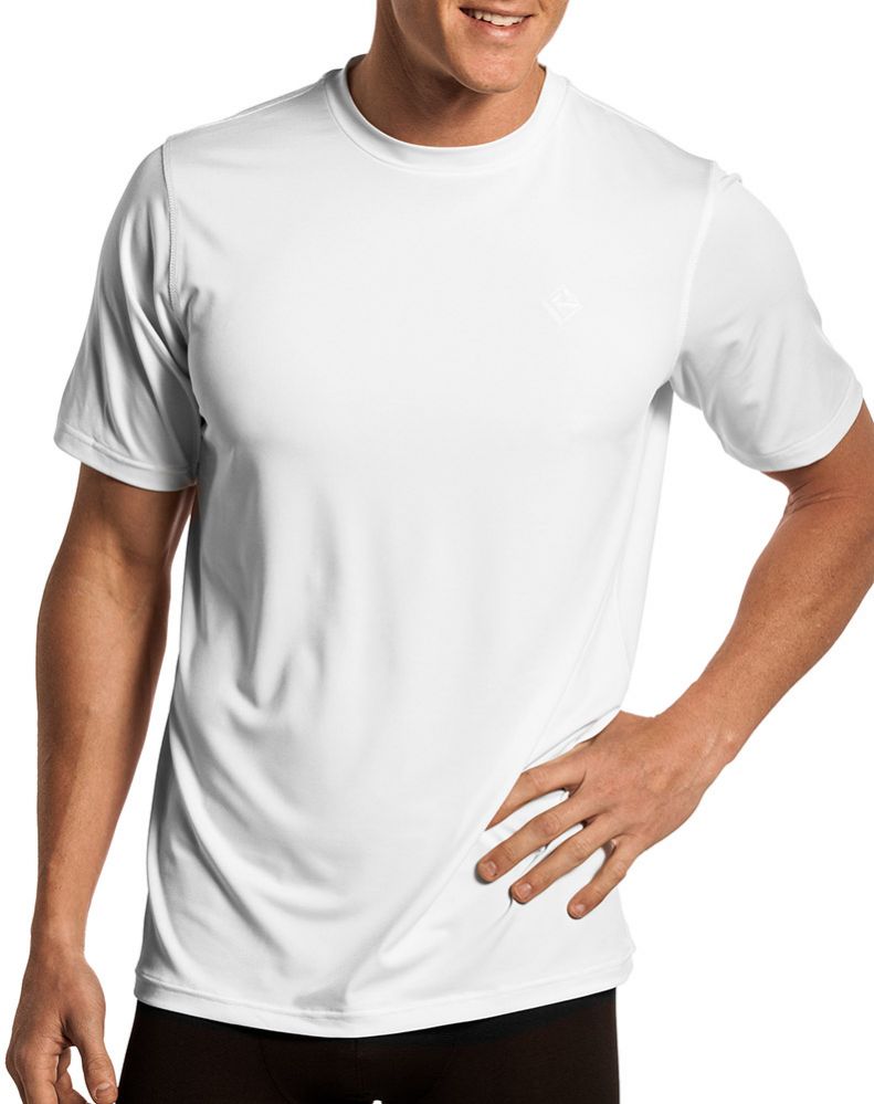 Wholesale Footwear Mens Cotton Short Sleeve T Shirts Solid White Size M