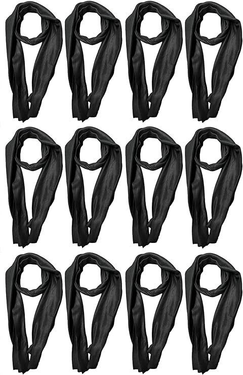 Wholesale Footwear Yacht & Smith Solid Black Color Warm Winter Fleece Scarves