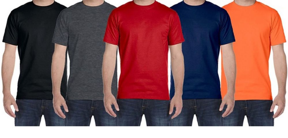 Wholesale Footwear Mens Plus Size Cotton Short Sleeve T Shirts Assorted Colors Size 5xl