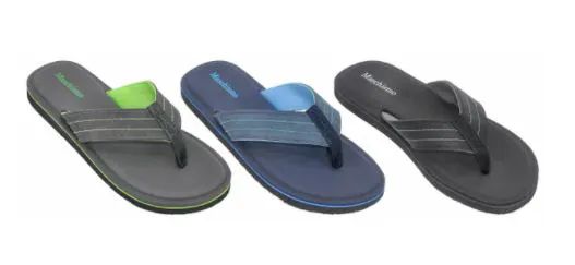 Wholesale Footwear Men's Flip Flops Assorted Colors