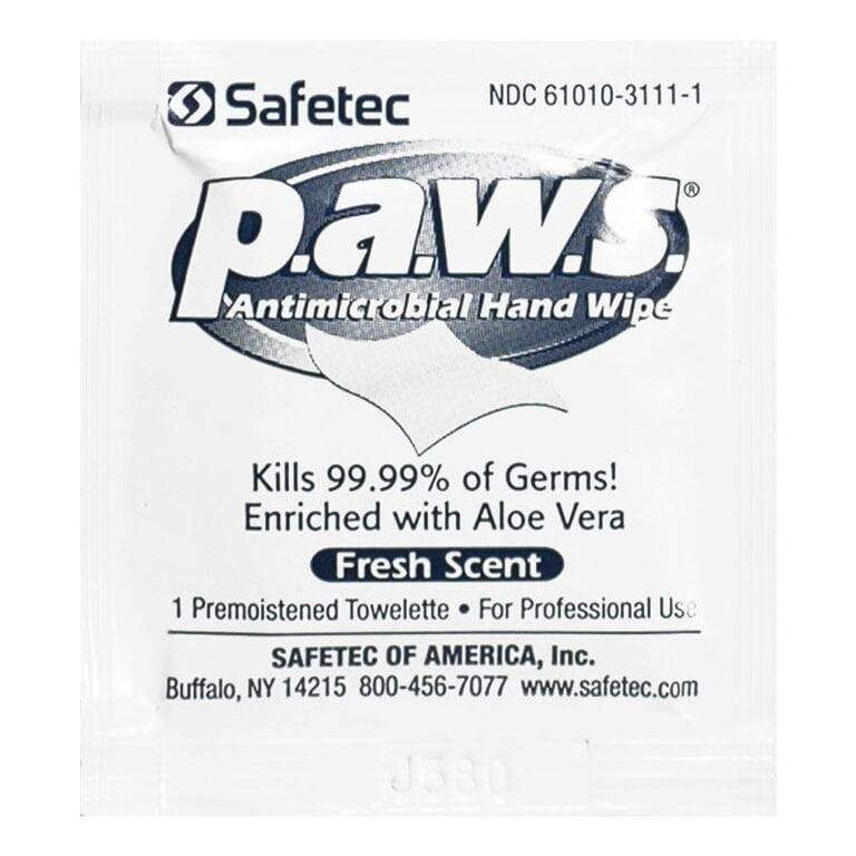 Wholesale Footwear Safetec P.a.w.s. Hand Sanitizing Wipes Pack Of 1