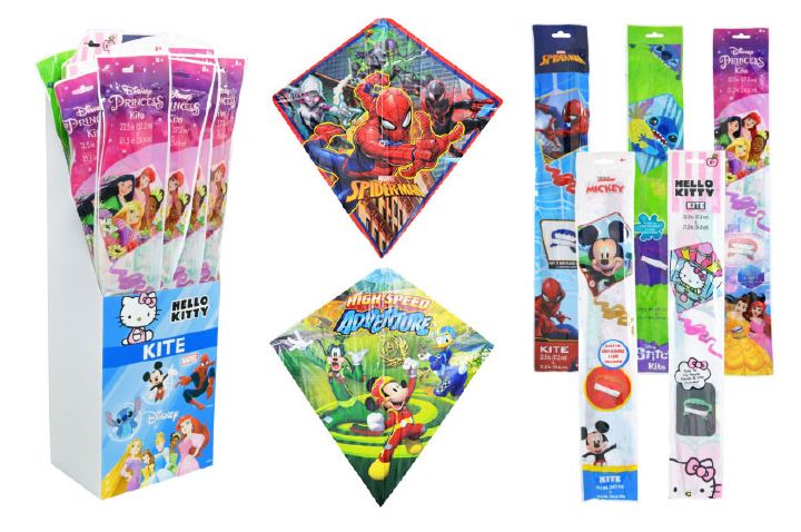 Wholesale Footwear 23" Kite In Floor Display (licensed Characters)