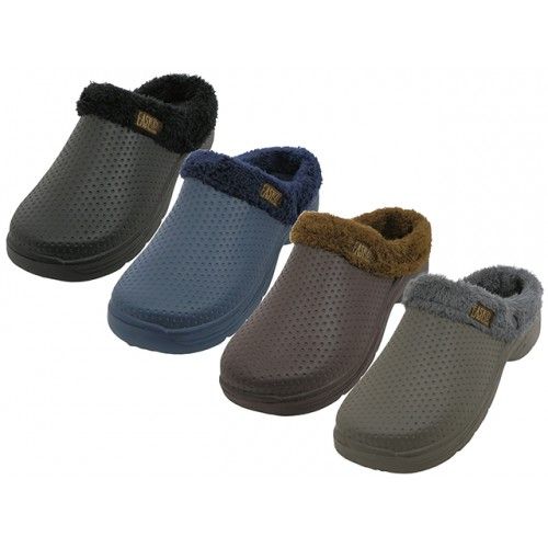 Wholesale Footwear Men's Cotton Terry Lining Insole Soft Clogs