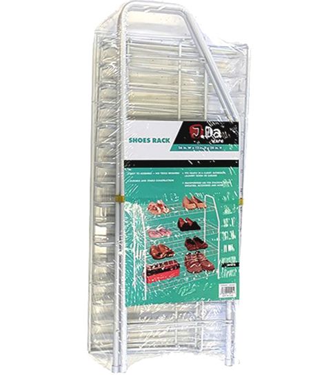 Wholesale Footwear 4 Level Shoe Rack In White
