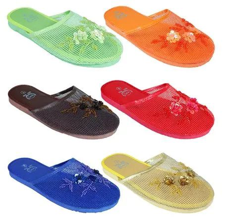 Wholesale Footwear Ladies Solid Color Sandals Sizes 6-11