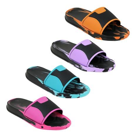 Wholesale Footwear Women's Splatter Slide Assorted