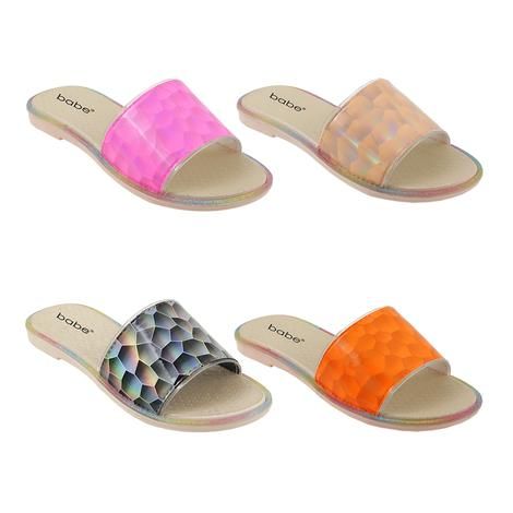 Wholesale Footwear Women's Holo Slide Assorted
