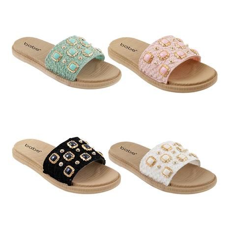Wholesale Footwear Women's Gemstone Slide Assorted