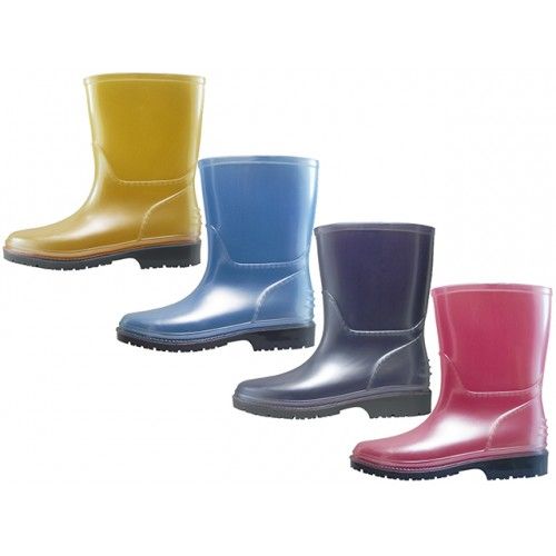 Wholesale Footwear Youth Soft Plain Rubber Rain Boots