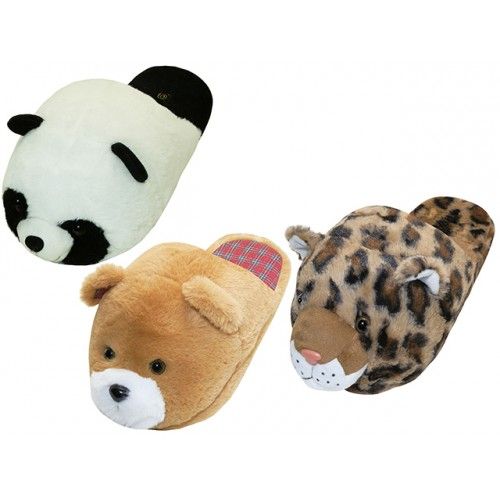 Wholesale Footwear Women's Novelties Animals Head Slippers