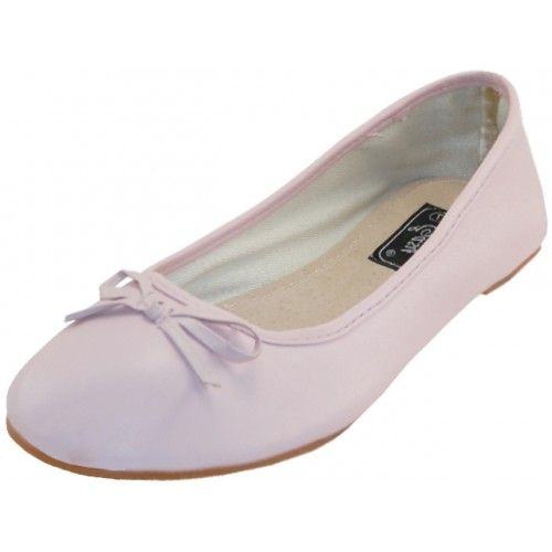 Wholesale Footwear Women's Comfort Ballet Flat Shoes In Pink Sizes 5-10