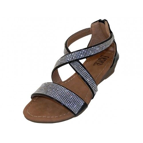 Wholesale Footwear Girls Easy Usa Rhinestone Upper Sandals